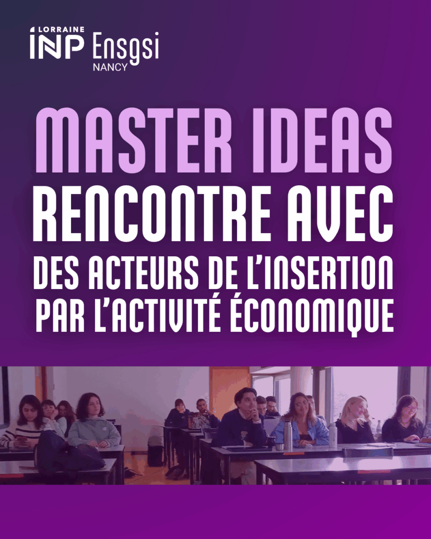 Étudiants du Master IDEAS de l’ENSGSI échangeant avec les représentants des structures d’insertion lors de la rencontre sur l’Insertion par l’Activité Économique.
