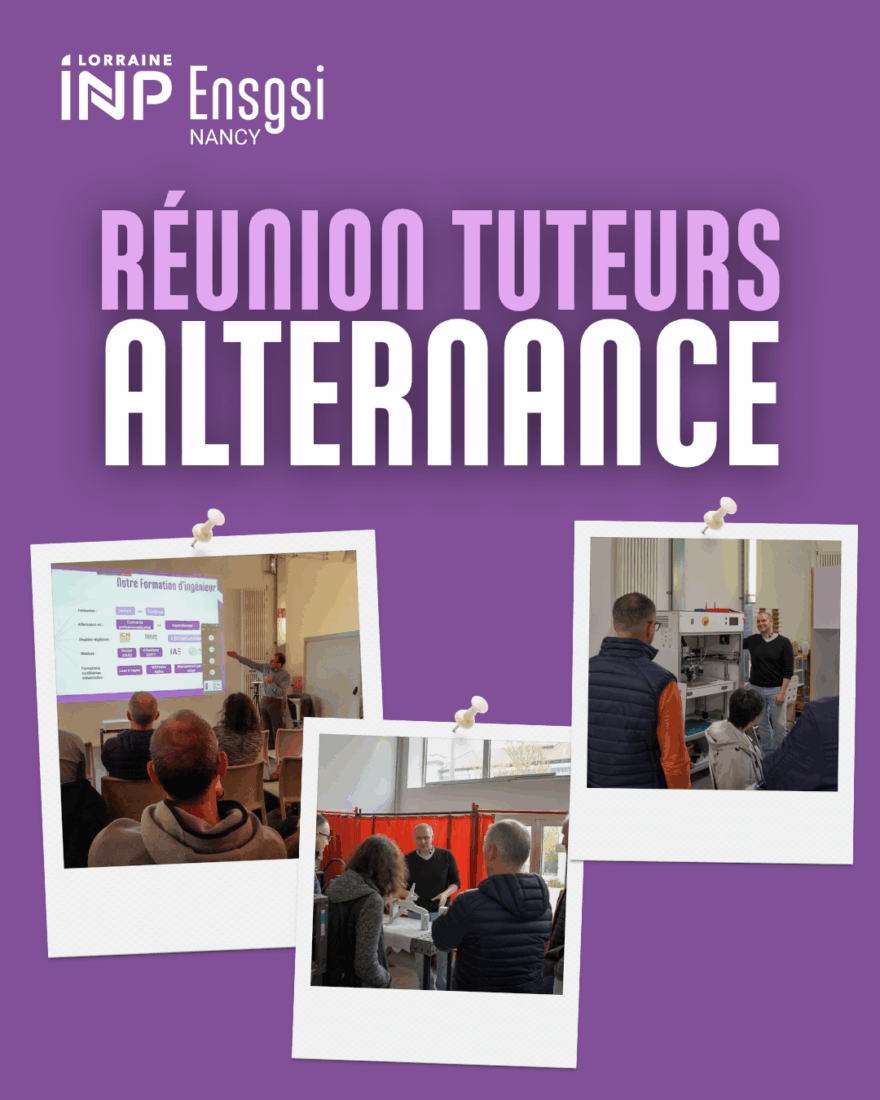 Réunion des tuteurs d’alternance de l’ENSGSI au Lorraine Fab Living Lab le 14 novembre, regroupant les encadrants autour d’échanges pédagogiques