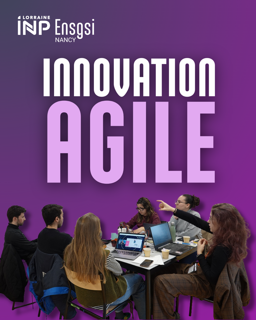 Étudiants de l’ENSGSI en équipe lors du challenge 72H Agile 2026