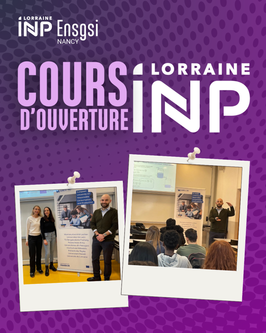 Cours d’ouverture Lorraine INP à l’ENSGSI avec Nikolaos Diangelakis,