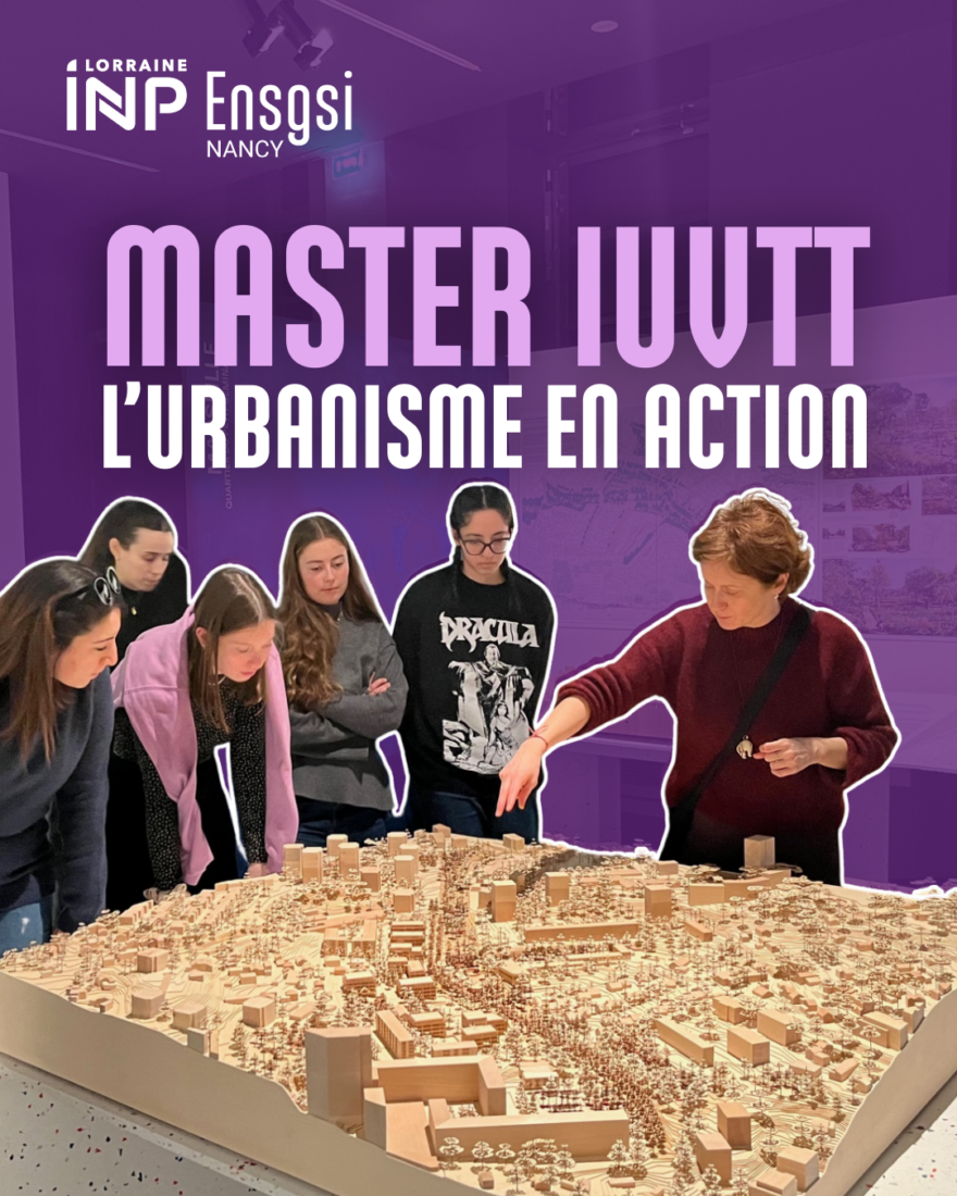 Étudiants du Master 2 IUVTT de l’ENSGSI en visite à Paris lors de l’exposition “Quartiers de demain” à la Cité de l’Architecture et du Patrimoine