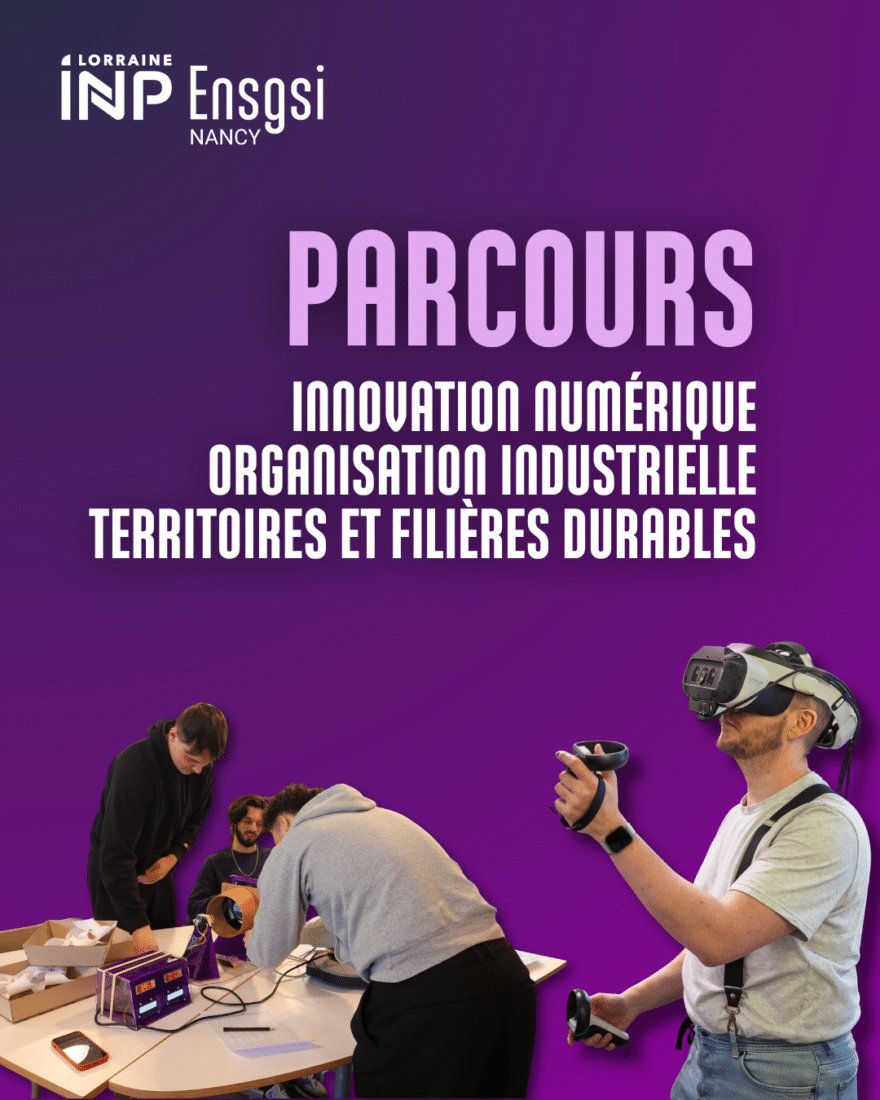 Parcours dernière année ENSGSI : étudiants ingénieurs en projet