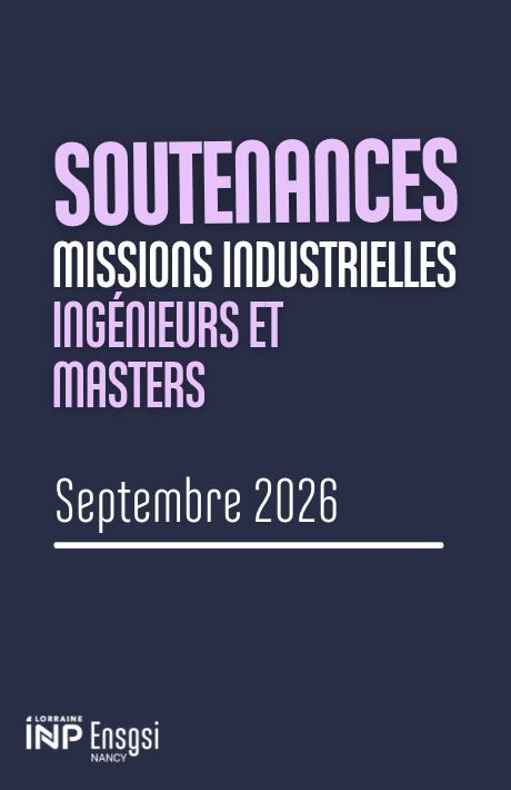Étudiants de l’ENSGSI lors des soutenances finales des missions industrielles 2026 Légende : Les soutenances finales des missions industrielles se sont déroulées du 26 août au 28 septembre 2026.